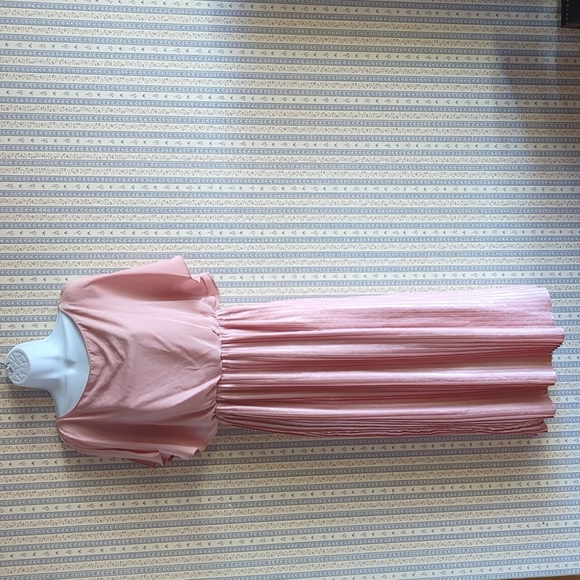 H&M Dresses Blush Pink Pleated Dress 6 Poshmark